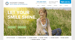 Desktop Screenshot of hickorycreekdentalgroup.com